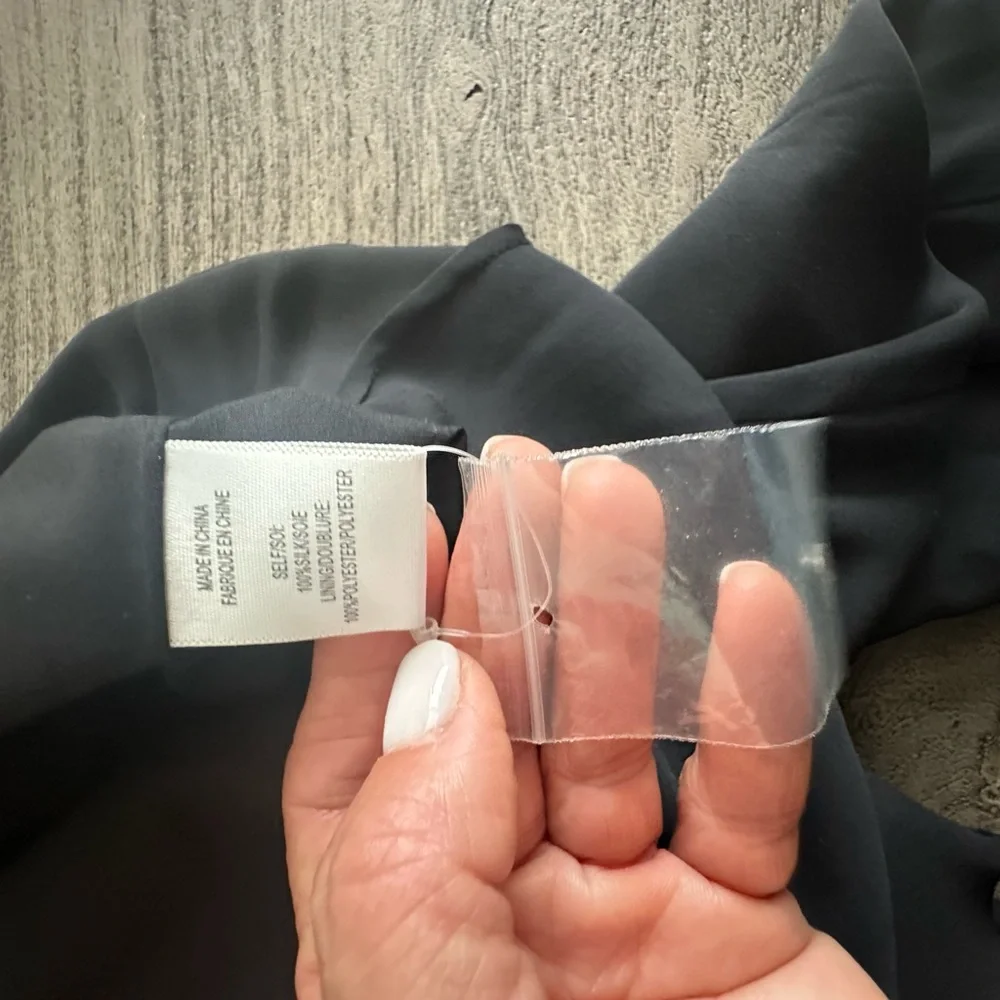 New 100% Silk Haute Hippie Chic Black Button-Up Jumpsuit - Picture 9 of 9